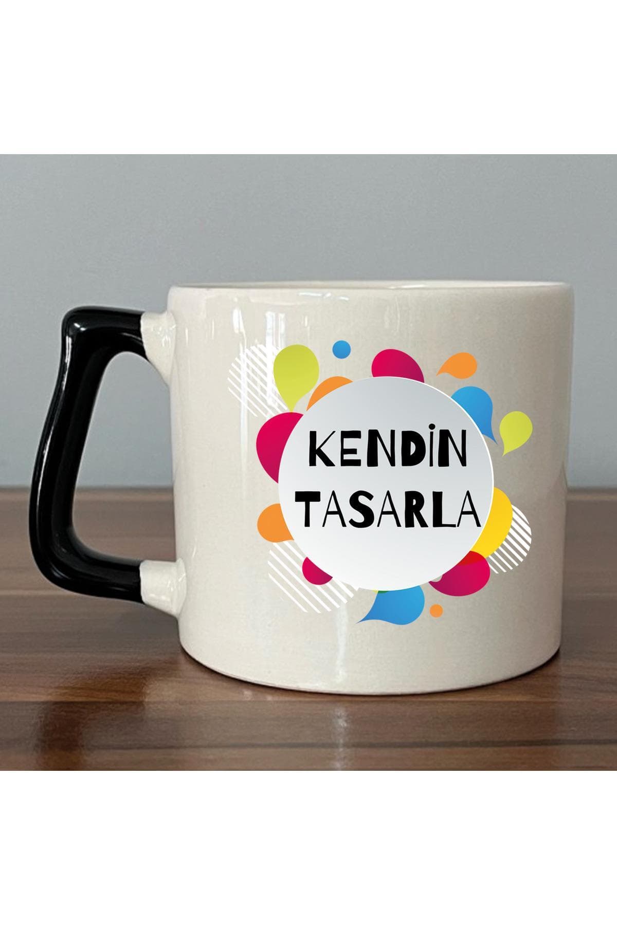 Kendin Tasarla Siyah Kulplu Prime Kupa