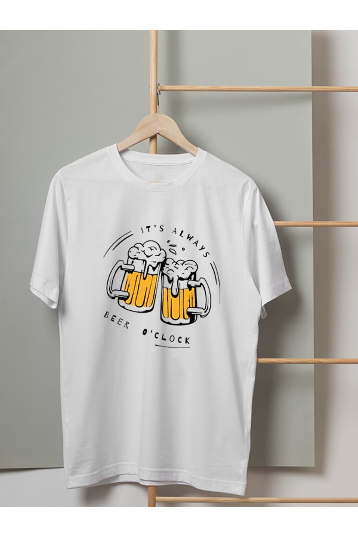 Beers Cheers Tasarım Baskılı Kadın Tshirt - L
