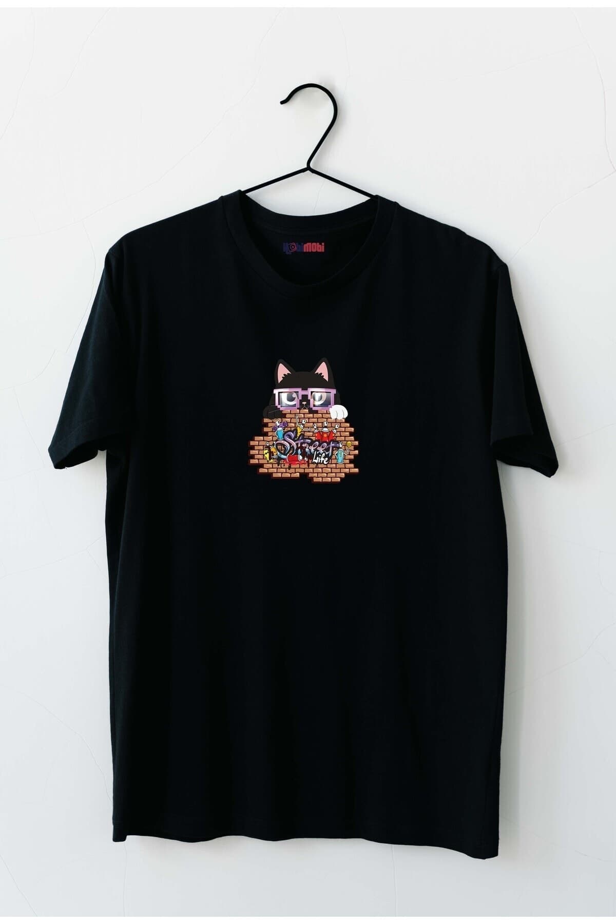 Street Life Tasarım Baskılı Erkek Tshirt - M