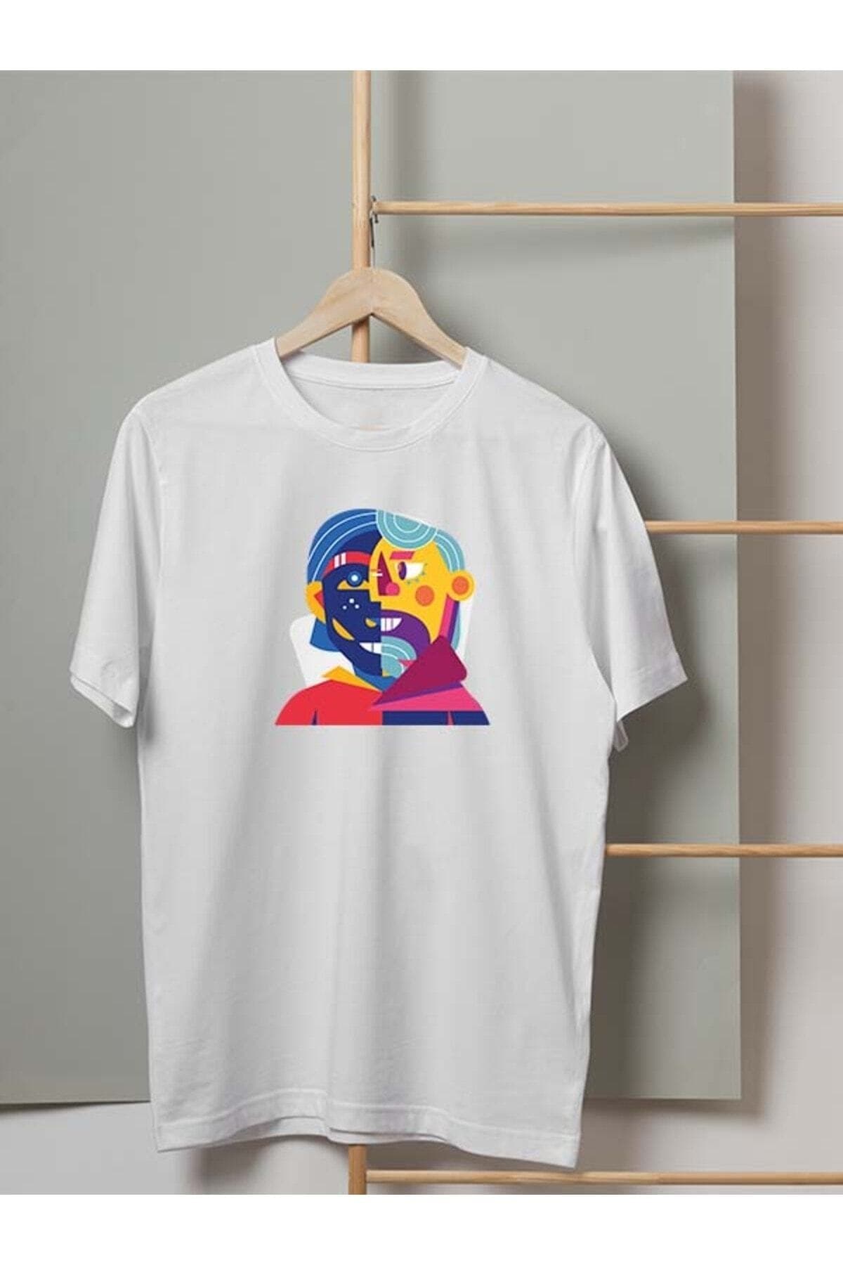 Face to Face Tasarım Baskılı Erkek Tshirt - L
