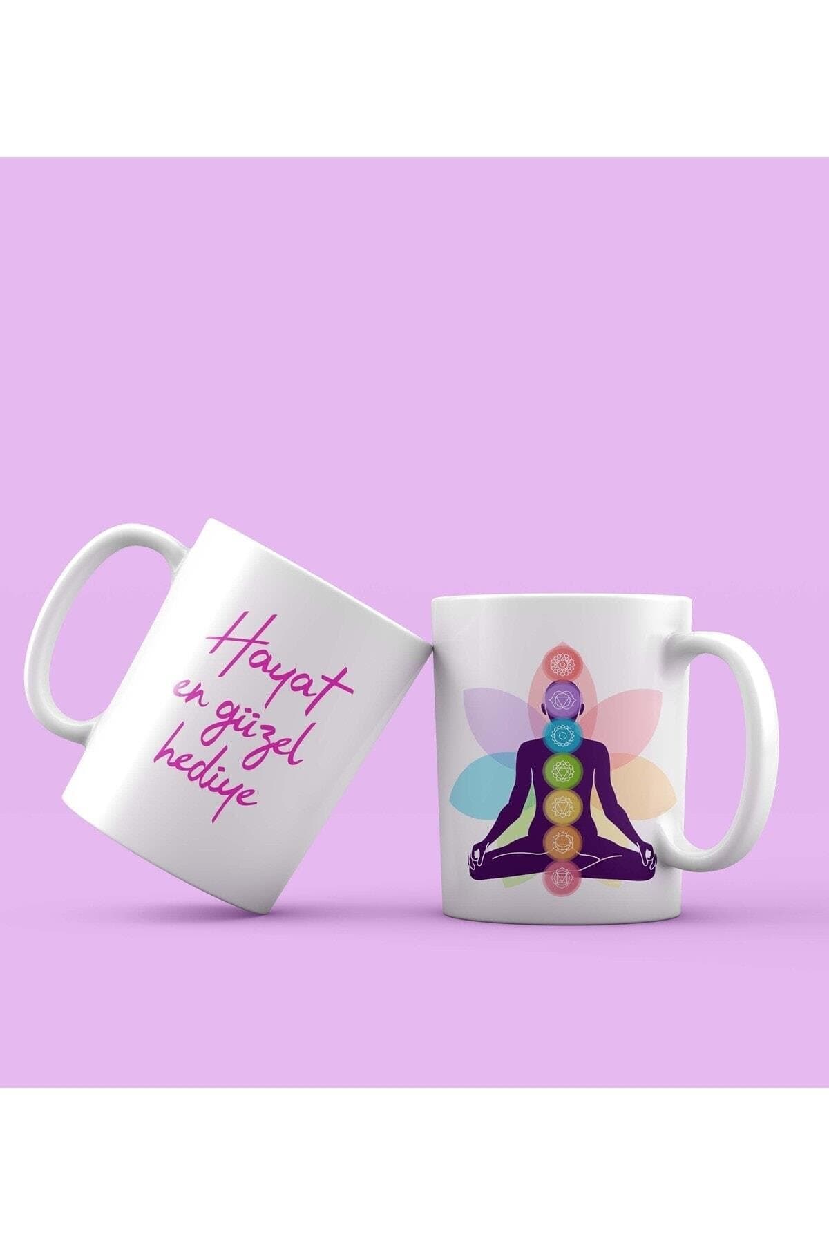 Lotus Joga Tasarım Beyaz Kupa