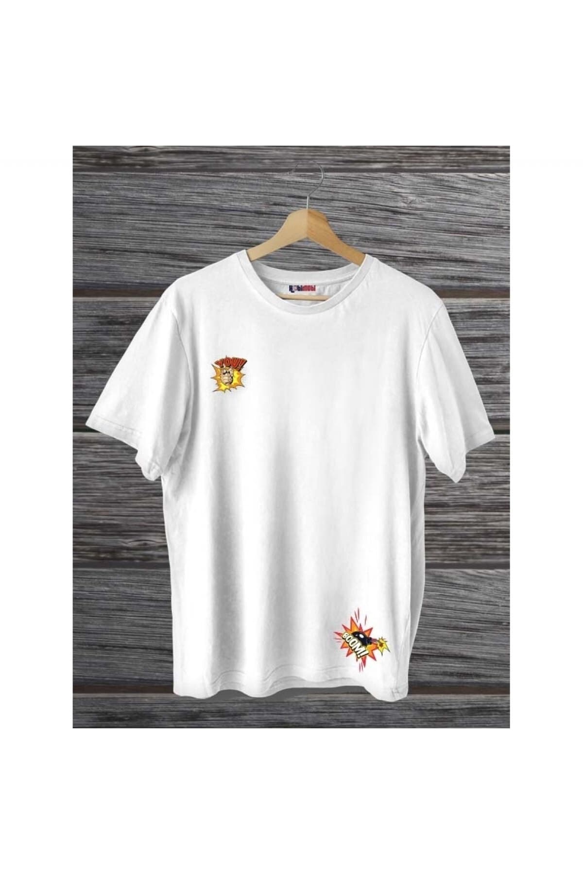 You Boom Ön Arka Tasarım Baskılı Erkek Tshirt - XL