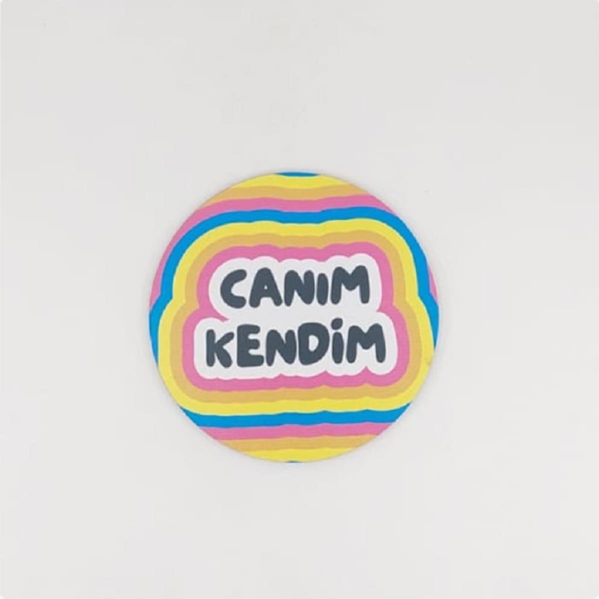 Canım Kendim Baskılı Ahşap Bardak Altlığı