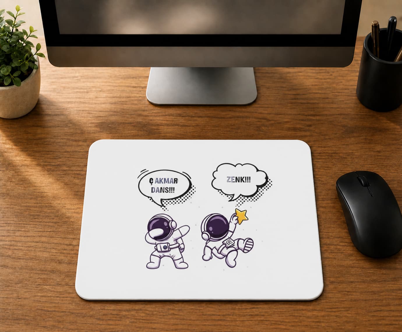 Dur Uzaylı Tasarım - BASKILI MOUSE PAD