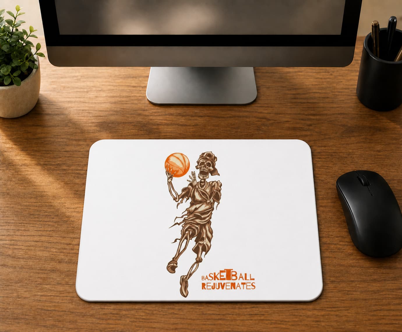 İskelet Basketi Tasarım - BASKILI MOUSE PAD