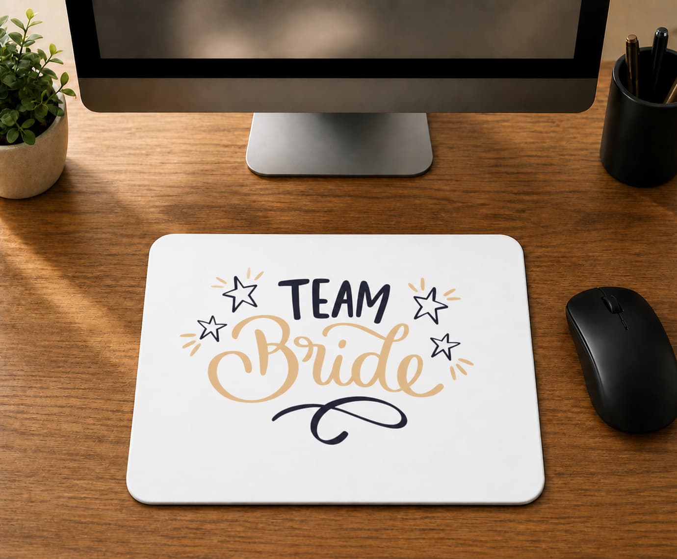 Team Bride Yıldızlı Yazı - BASKILI MOUSE PAD