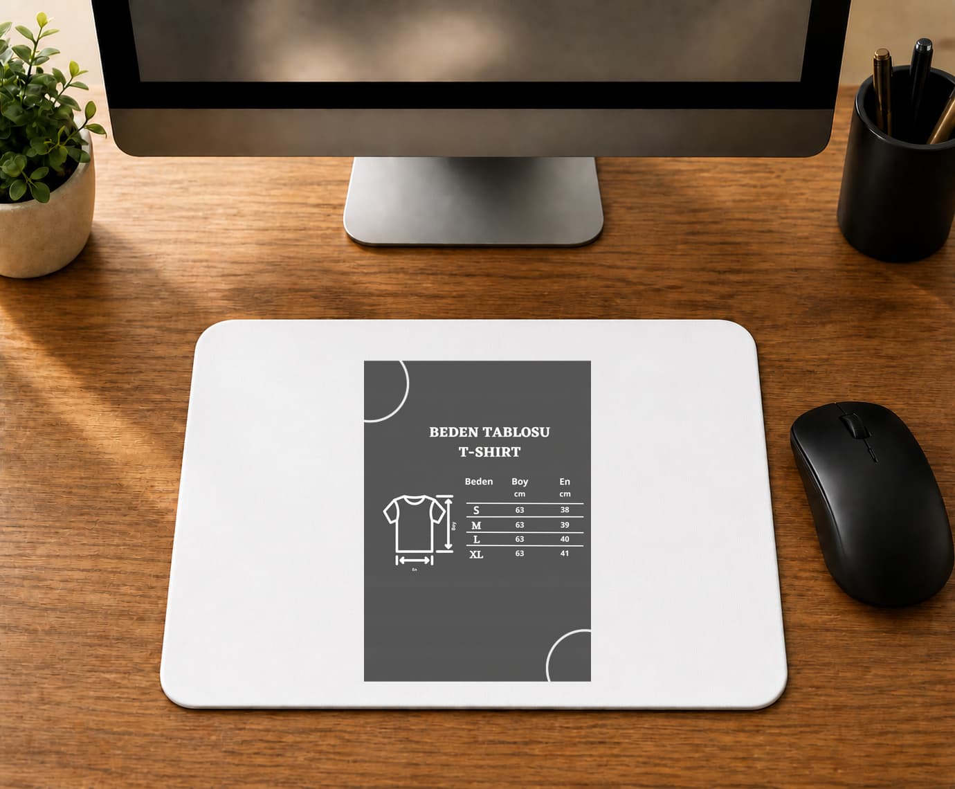 Basic Bisiklet Yaka - BASKILI MOUSE PAD