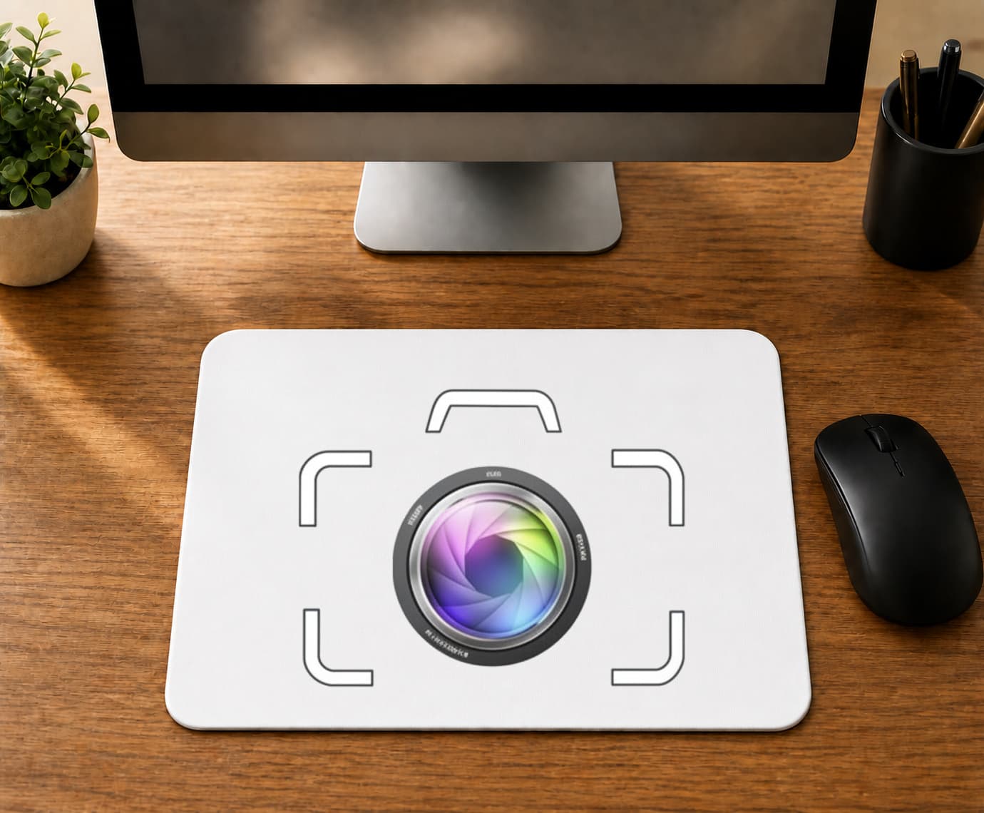 Fotoğraf Makine Renkli Çerçeveli - BASKILI MOUSE PAD
