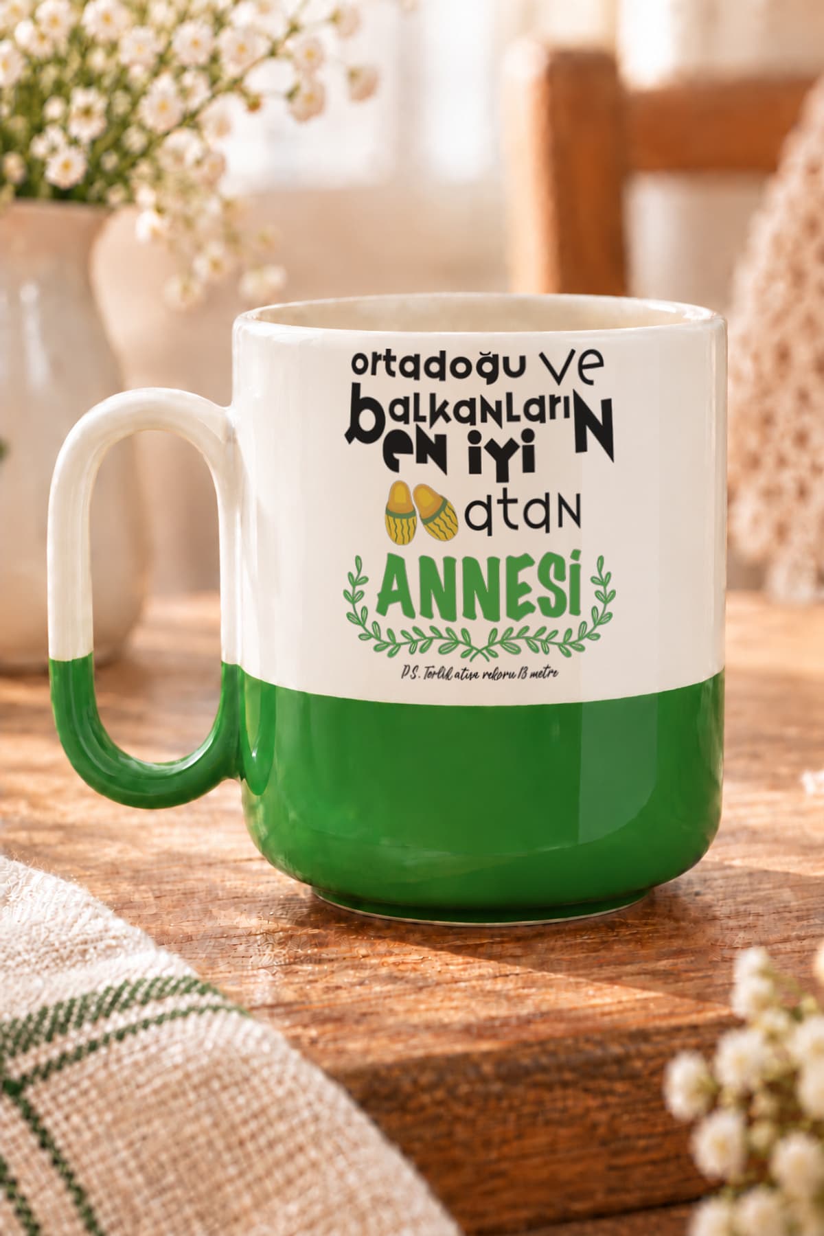 Ortadoğu ve Balkanları En İyi Baskılı Alt Yarısı Renkli Arya Kupa Bardak Fincan Mug