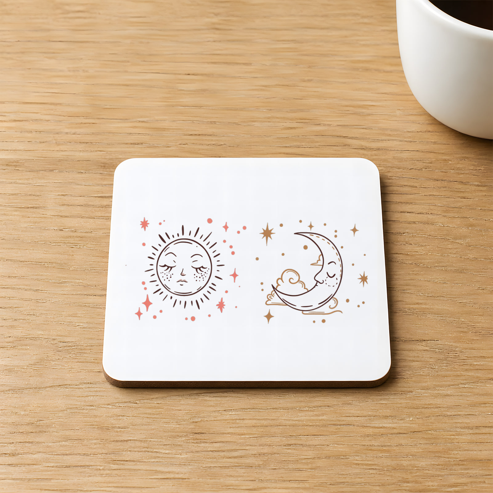 Ejderhanı Nasıl Eğitirsin Baskılı 9x9 cm Kare MDF Bardak Altlığı Ahşap