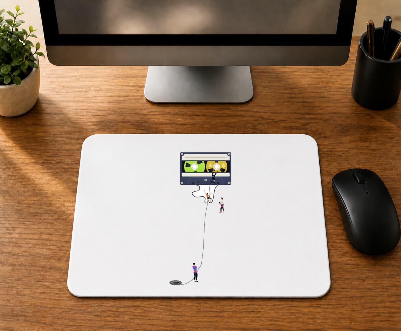 Nostalji Kaset Baskılı Mousepad Bilgisayar Altlığı Model 00411