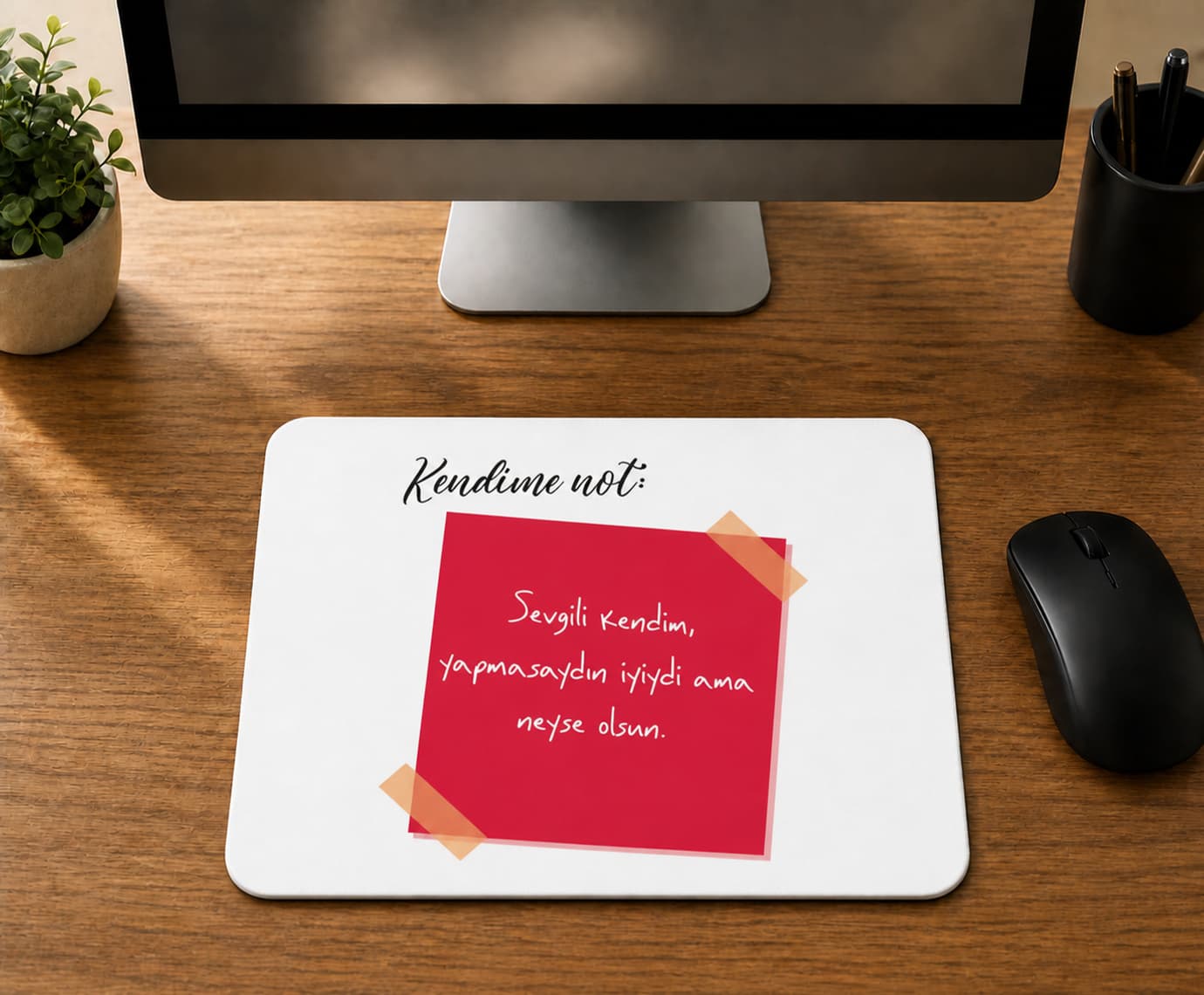 Ayy Ben Gülerim Baskılı Mousepad Bilgisayar Altlığı