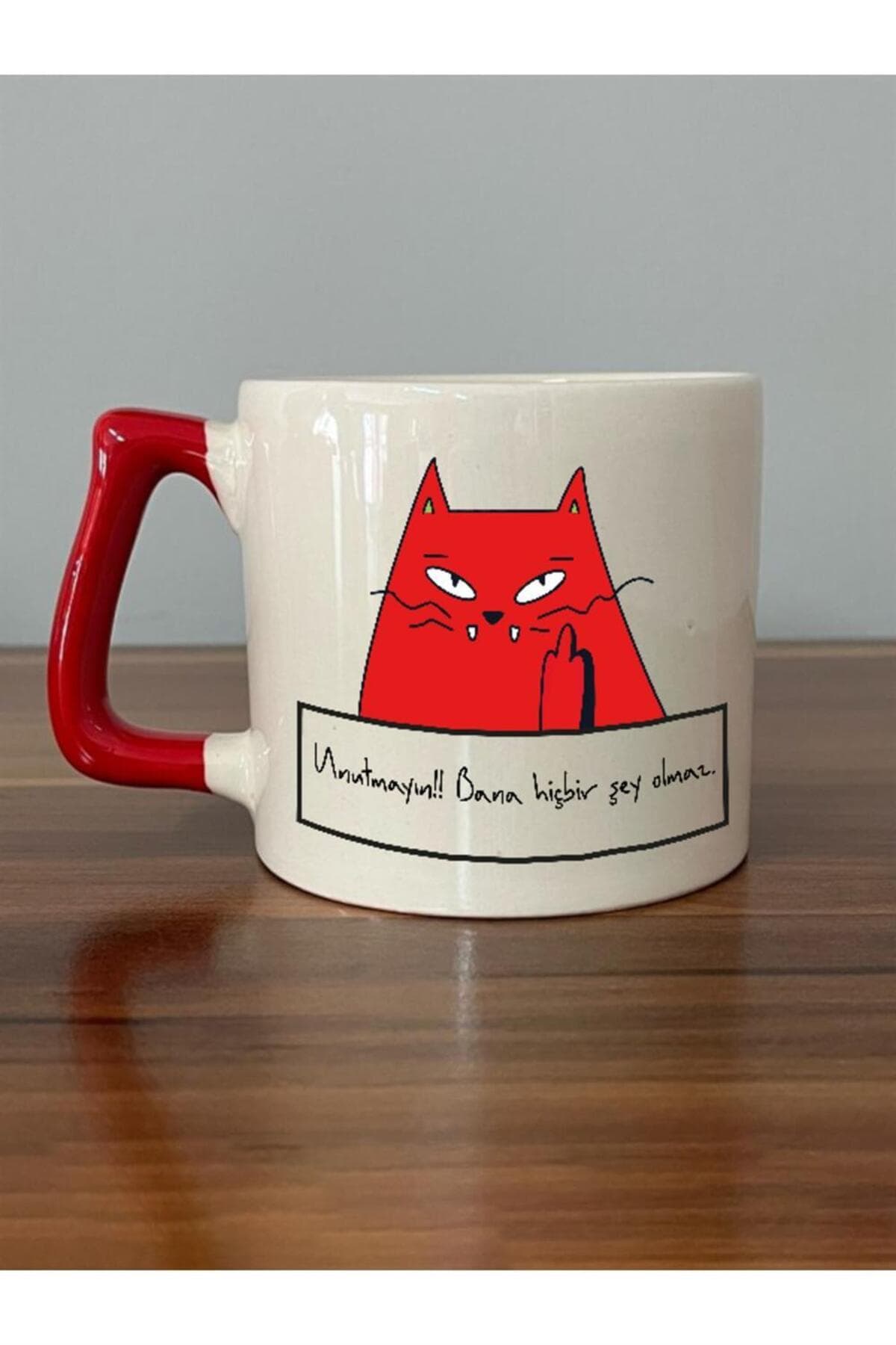 Unutmayın Bana Hiçbir Şey Olmaz Baskılı Kulplu Prime Kupa Bardak Fincan Mug