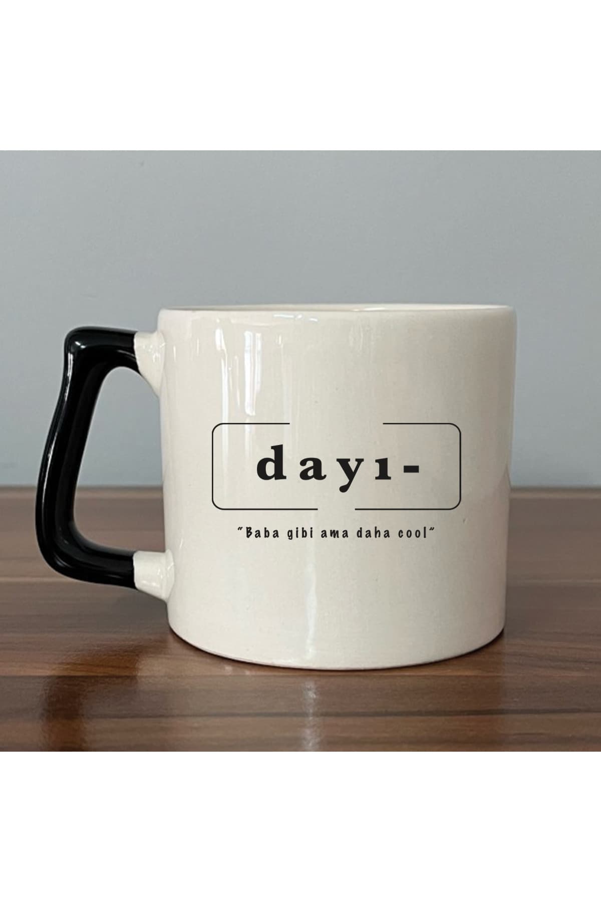 Dayı – Baba Gibi Ama Daha Cool Siyah Kulplu Prime Kupa