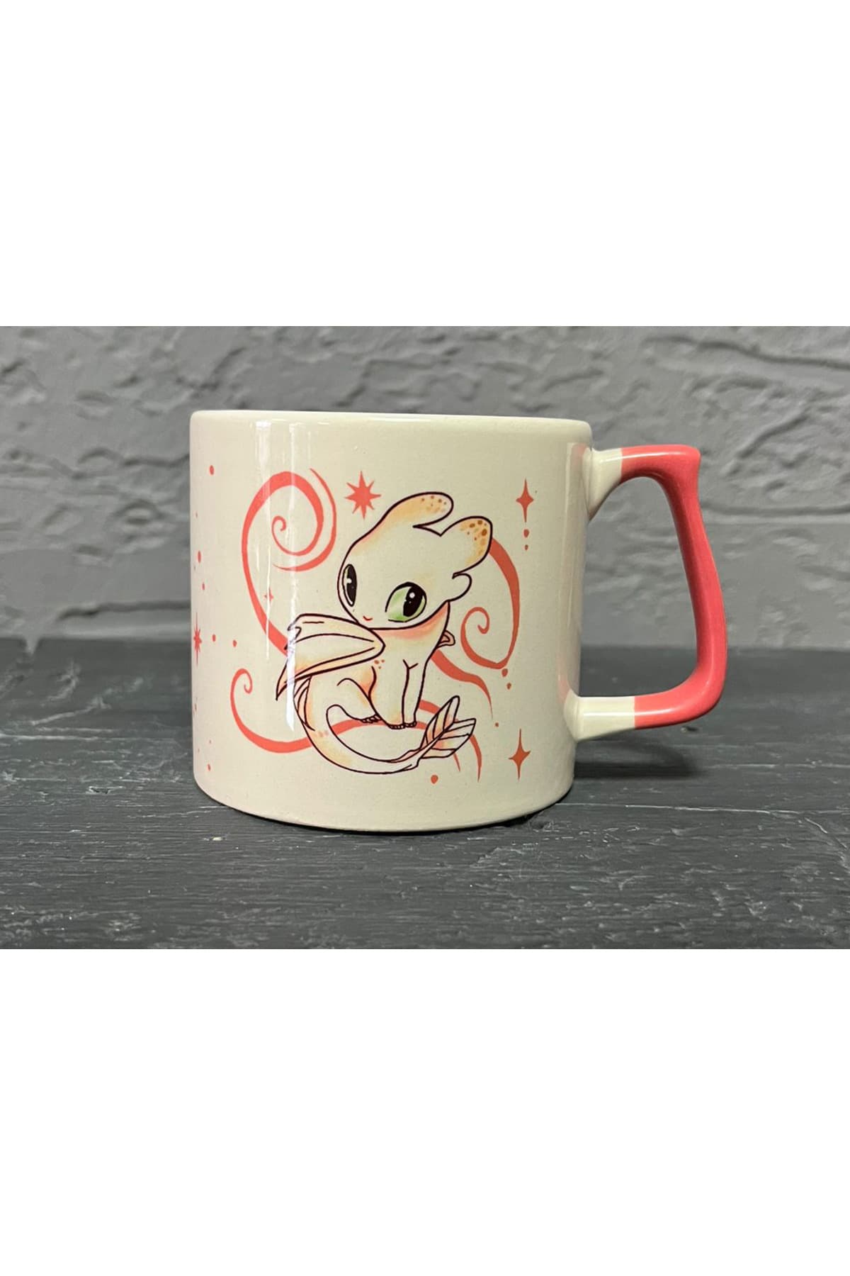 Ejderhanı Nasıl Eğitirsin-Işık Öfkesi Pembe Kulplu Prime Sevgililer Günü Hediyesi Bardak Kupa Fincan MUG