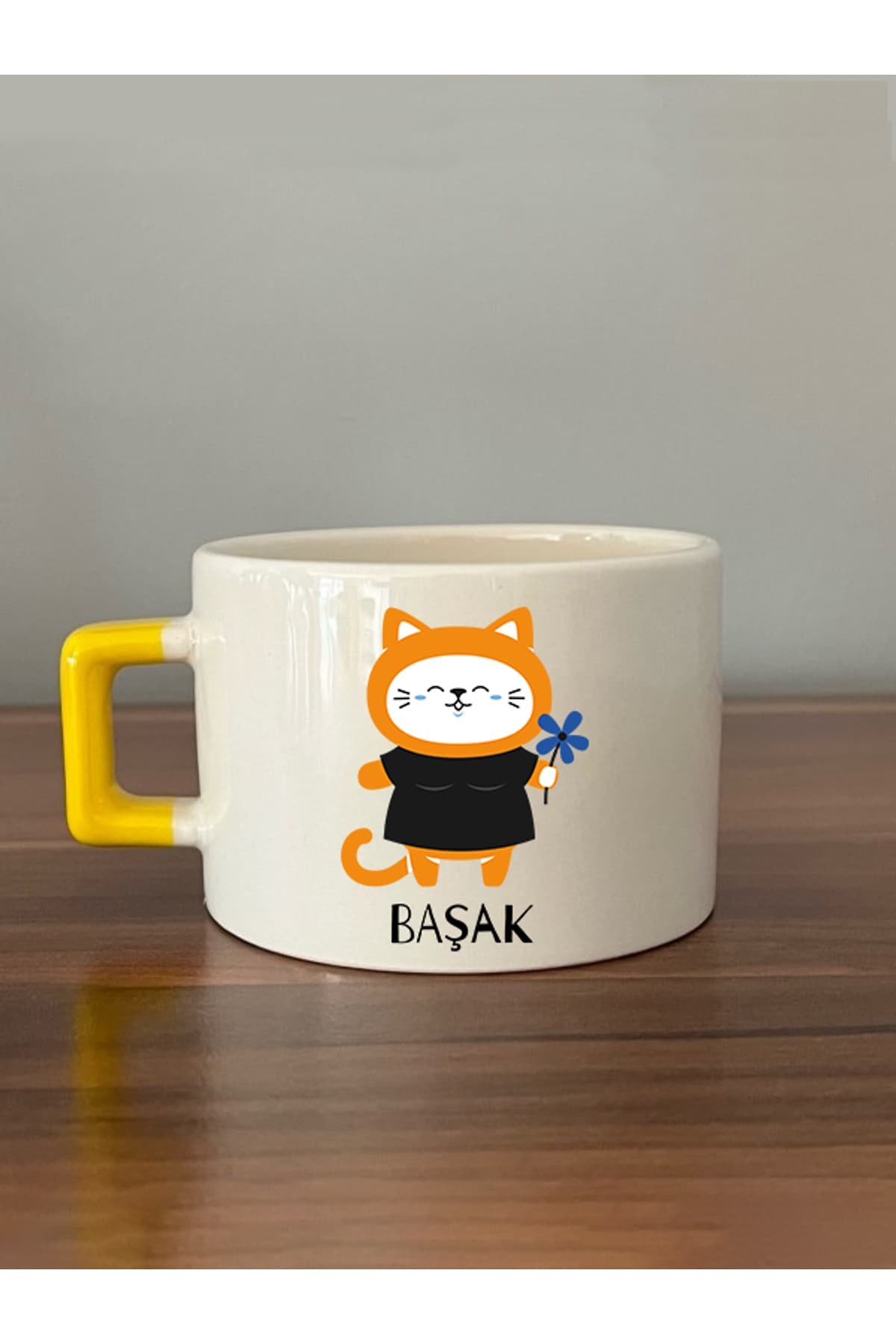 Başak Burcu ve Onla Alakalı Komik Açıklama Baskılı Turuncu Kulplu Prime Kupa Bardak Fincan Mug