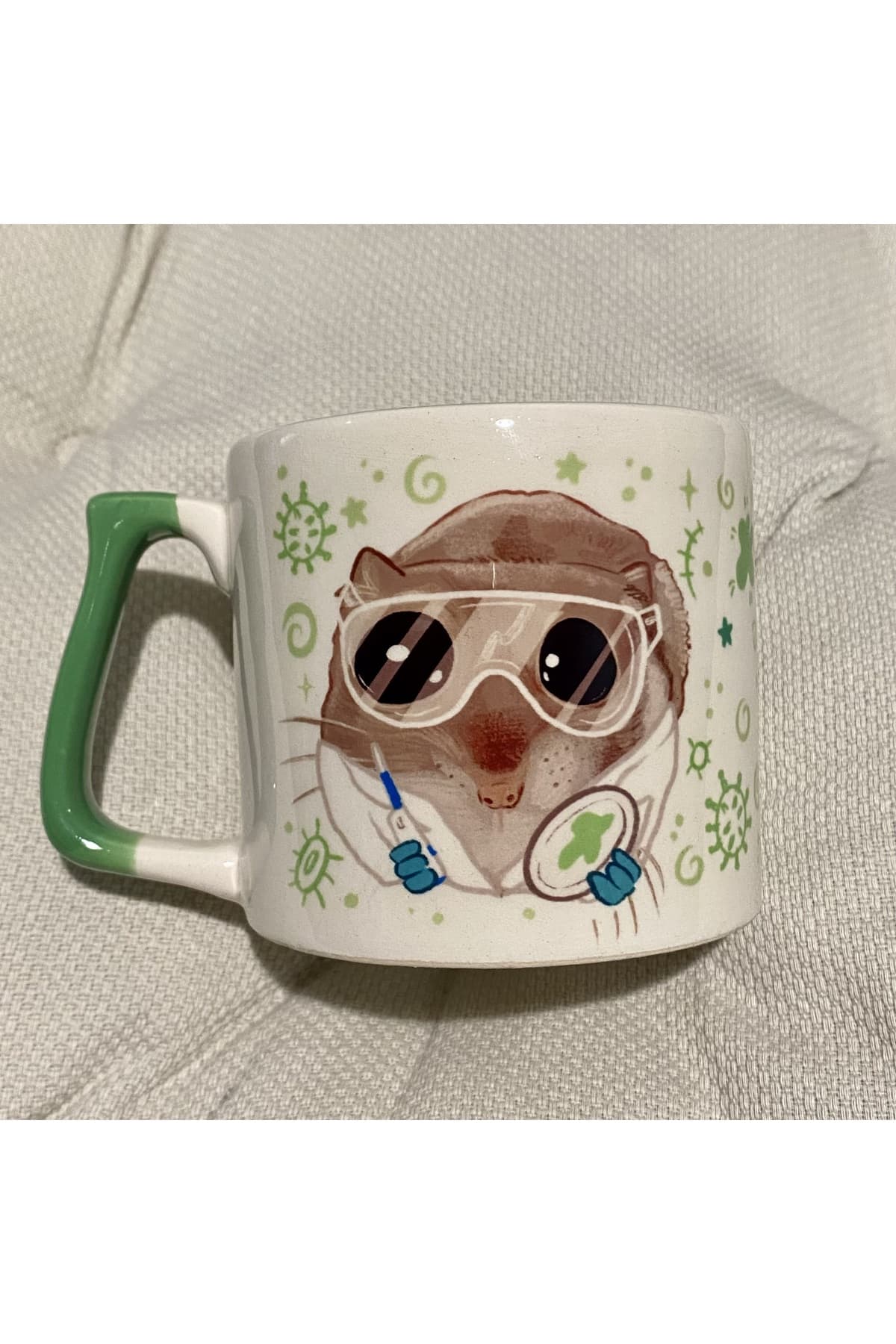 Sad Üzgün Hamster - Meslek: Biyolog - Biologist Kupa