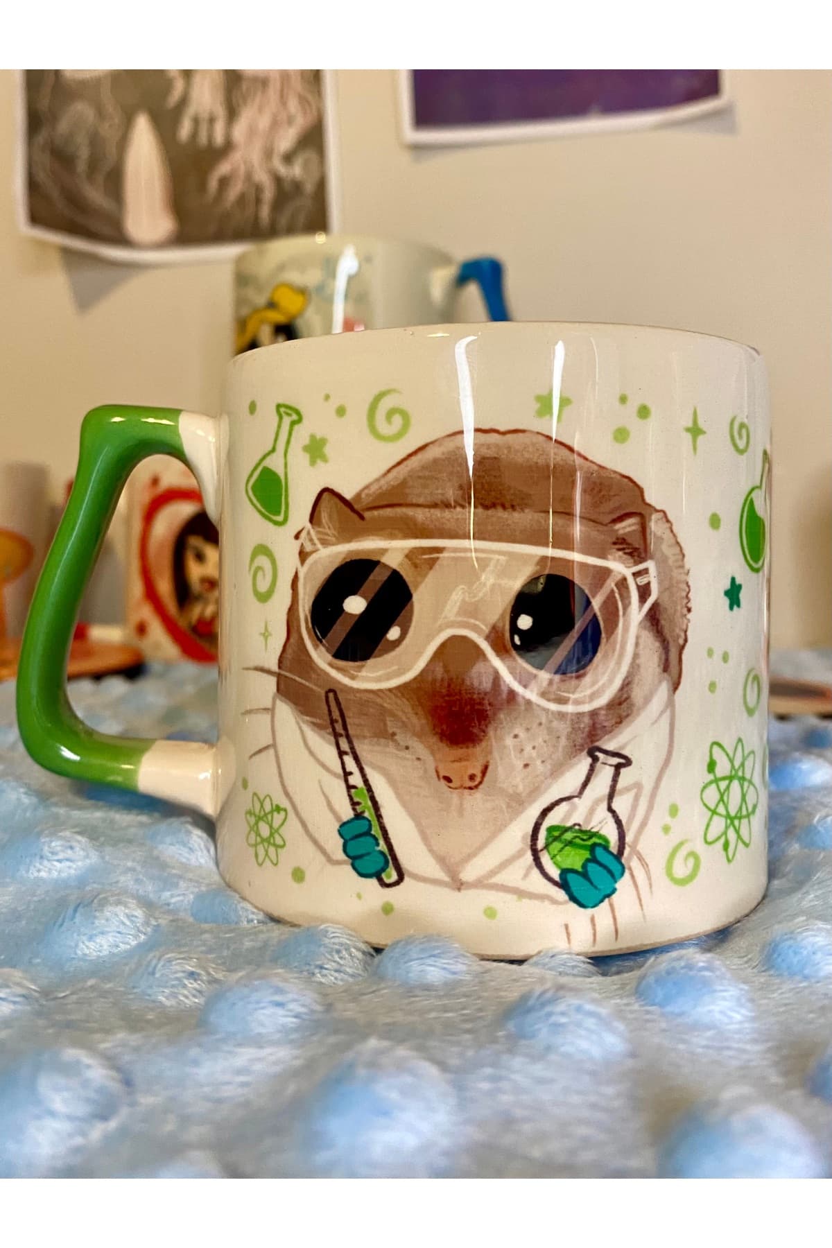 Sad Üzgün Hamster Meslek: Chemist / Kimyager Kupa