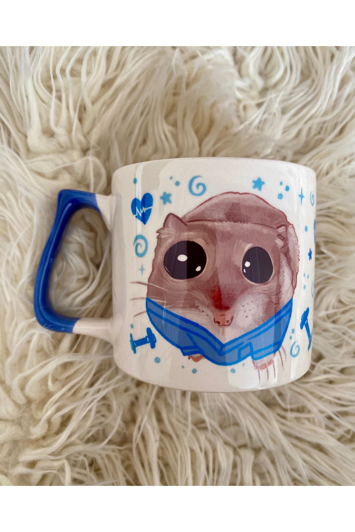 Sad Üzgün Hamster - Meslek: Fizyoterapist (Physiotherapist) Kupa