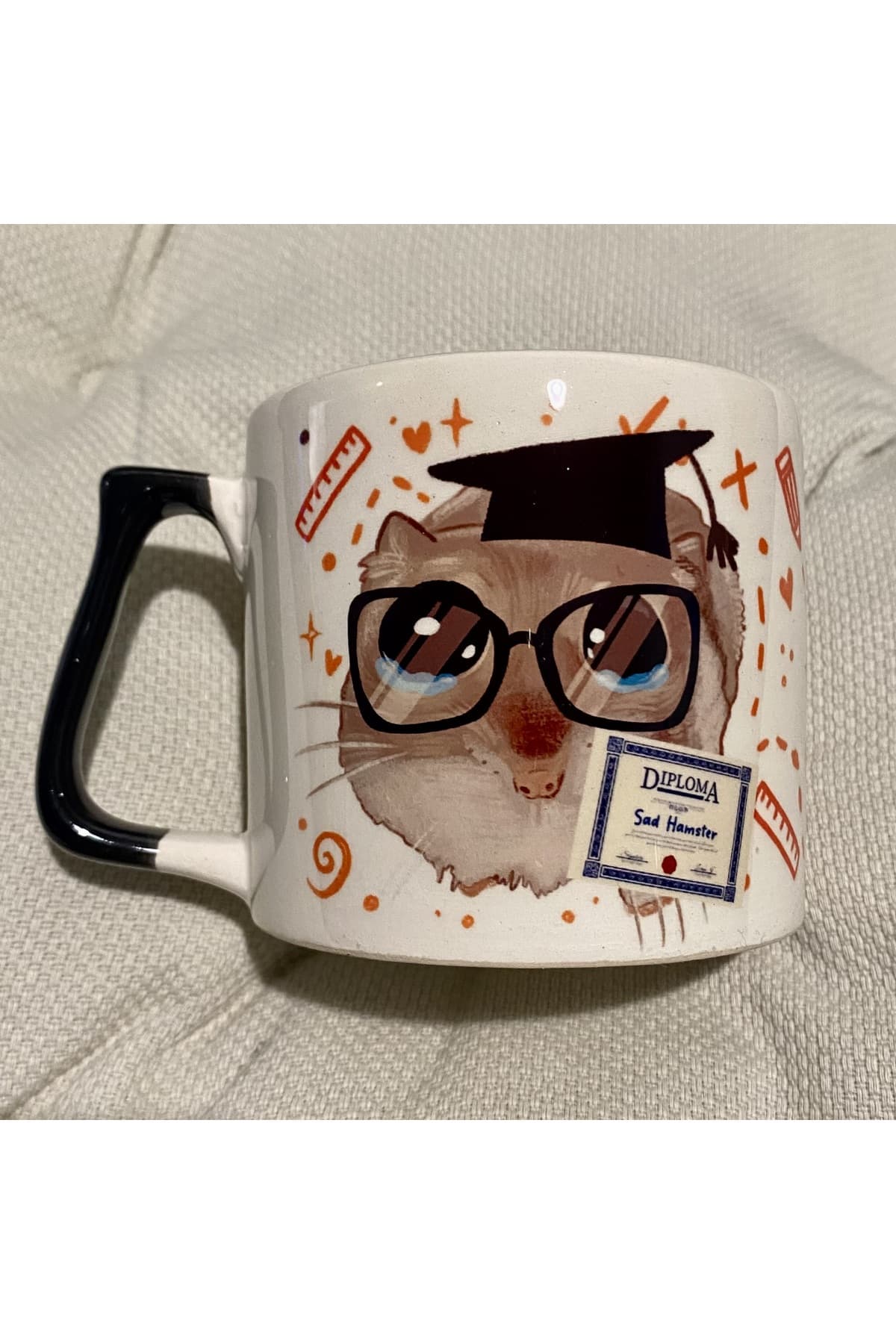 Sad Üzgün Hamster - Meslek: Mezun İşsiz (Unemployed Graduate) Kupa