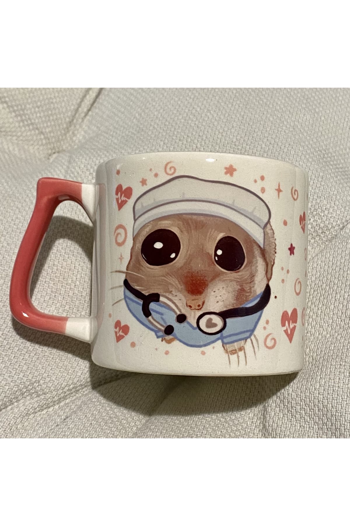 Sad Üzgün Hamster - Meslek: Ebe (Midwife) Kupa