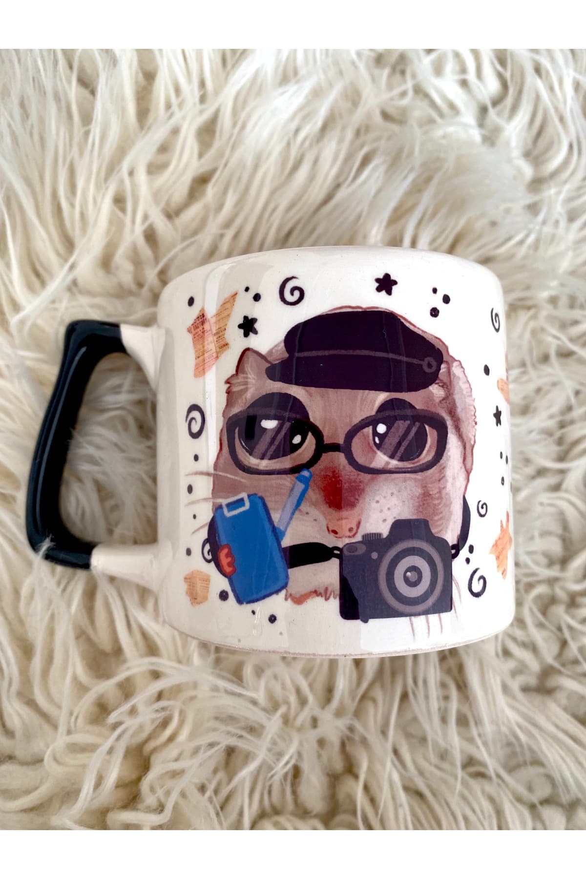Sad Üzgün Hamster - Meslek: Gazeteci (Journalist) Kupa