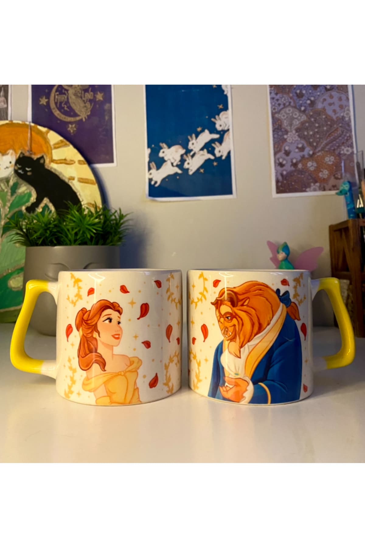 Disney Güzel ve Çirkin Belle ve Adam 2’li Prime Sevgililer Günü Kupa Seti