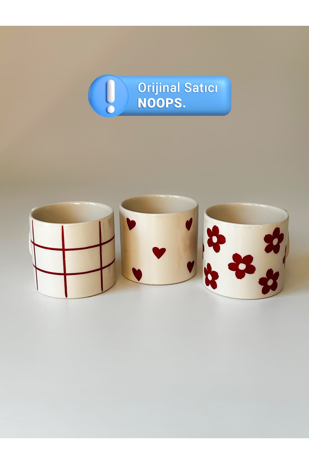 Aşk Kafesi (3'LÜ SET) Kupa Bardak Kahve Mug