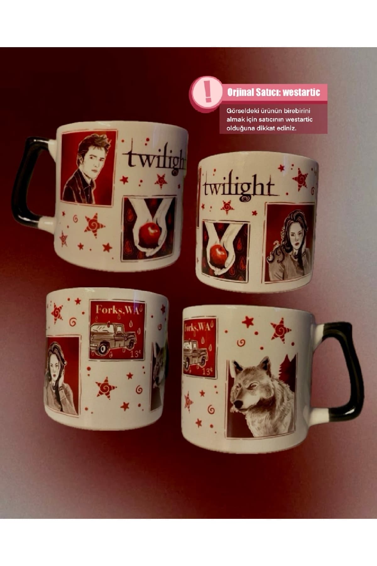 Twilight Alacakaranlık Kupa Fincan Bardak