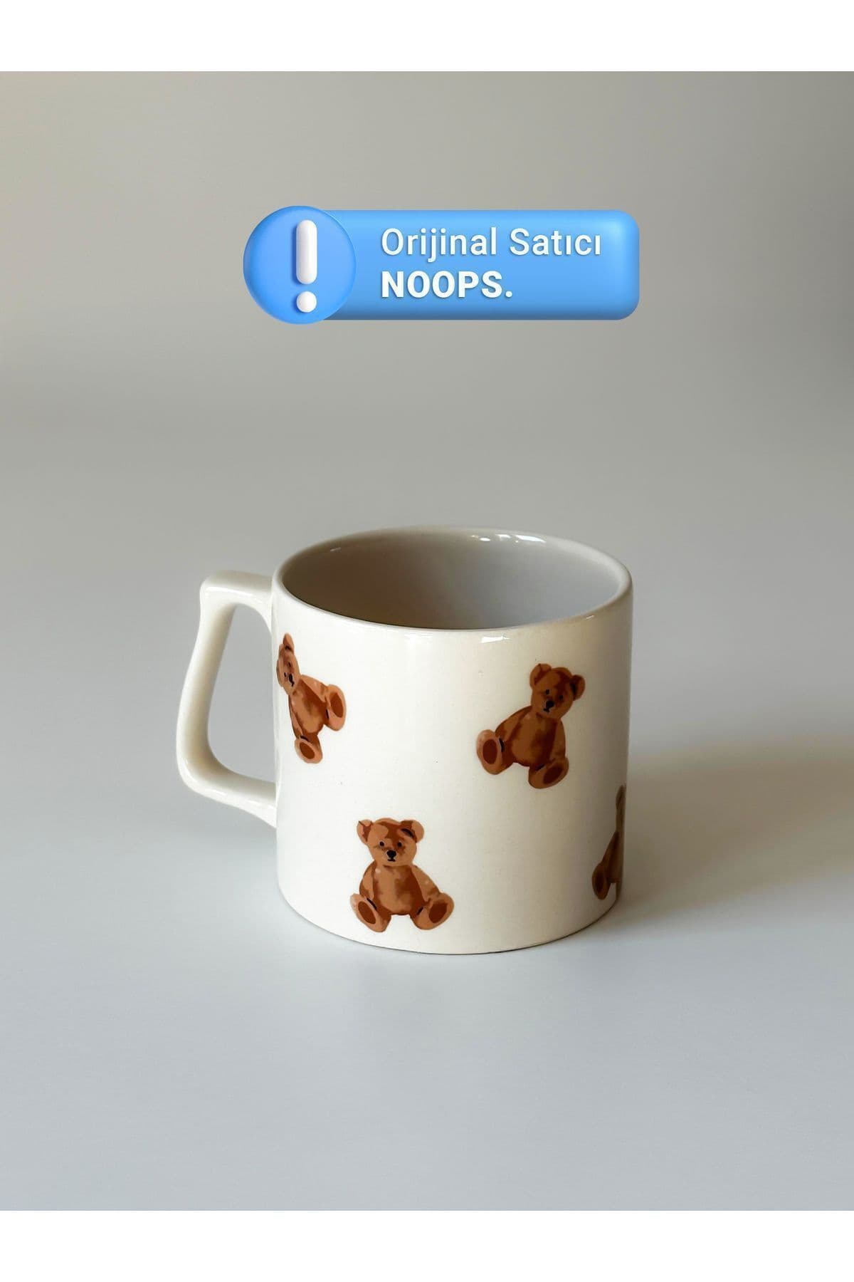 Mini Ayıcık Teddy Bear Baskılı Kupa Bardak Kahve Mug