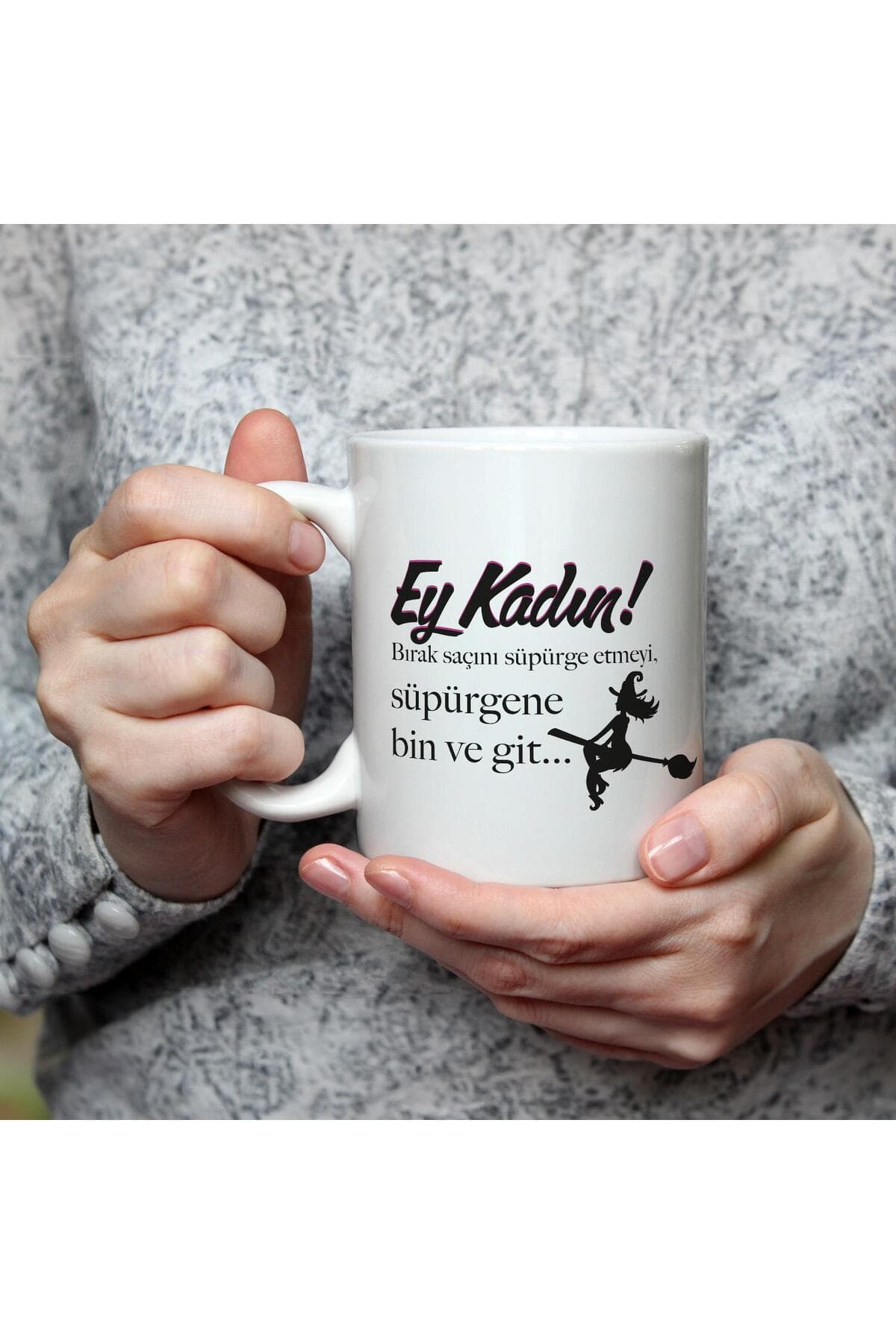 Ey Kadın! Baskılı Kadınlar Günü Beyaz Kupa