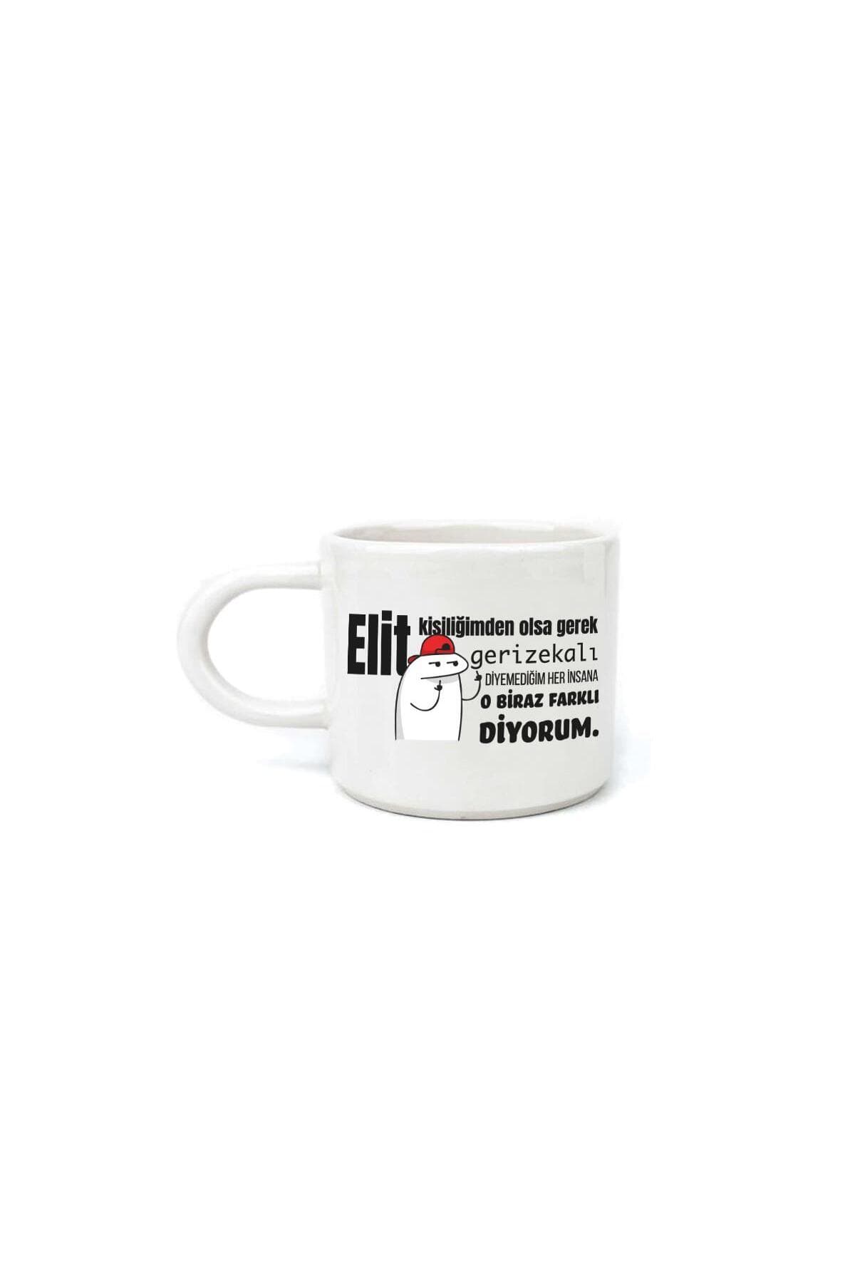 Elit Kişiliğimden Olsa Gerek Baskılı Beyaz Kulplu U Kupa